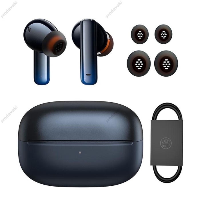 Бездротові Bluetooth навушники Baseus Storm 1 True Wireless Earphones ANC BT 5.2 Black NGTW140201